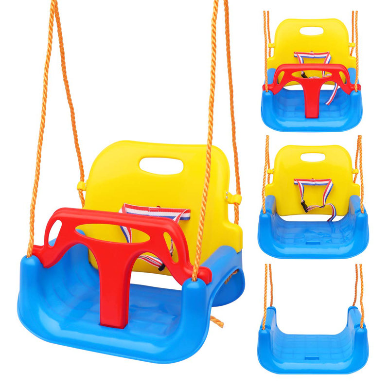 goodwish 3 In 1 Plastic Bucket Swing Seat Red(mounting Hangers And